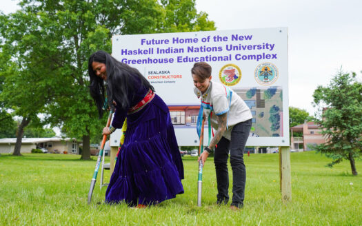 Greenhouse, learning center groundbreaking at Haskell ushers in new era of land stewardship